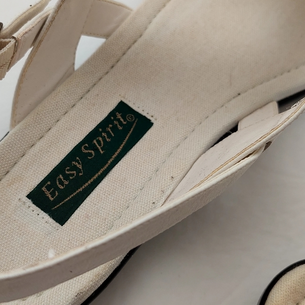 Easy Spirit Woodley White Women's Size 9 1/2 9.5 M Casual Sandles Kashi Kid - Picture 6 of 12